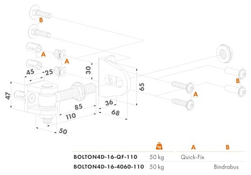 Купить Прикручиваемая петля Locinox (Бельгия) BOLTON4D-16-QF — для калитки и ворот в Курганинске