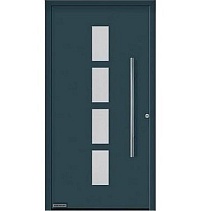 Двери входные алюминиевые  ThermoPlan Hybrid Hormann – Мотив 501 в Курганинске